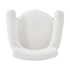 Chaises de salle à manger modernes Naci avec accoudoirs en tissu et pieds en métal, par Christopher Knight Home