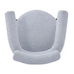 Chaises de salle à manger modernes Naci avec accoudoirs en tissu et pieds en métal, par Christopher Knight Home