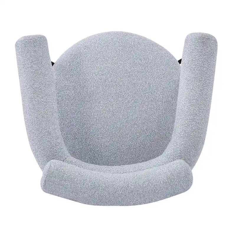 Chaises de salle à manger modernes Naci avec accoudoirs en tissu et pieds en métal, par Christopher Knight Home