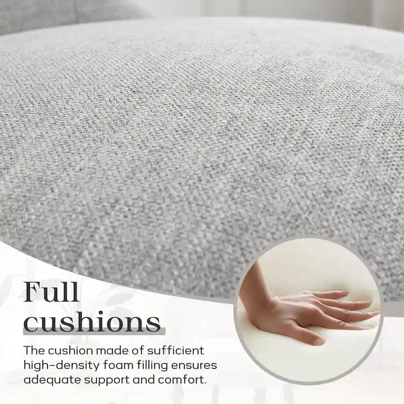 Ensemble de 2 fauteuils d'appoint capitonnés