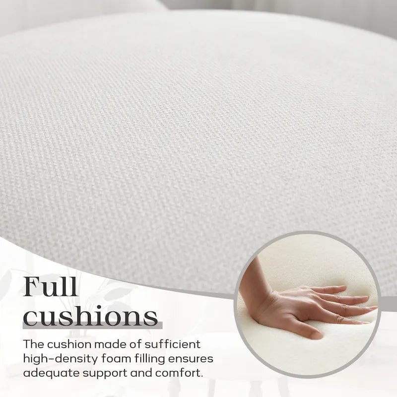 Ensemble de 2 fauteuils d'appoint capitonnés