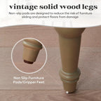 Ensemble de 2 fauteuils d'appoint capitonnés